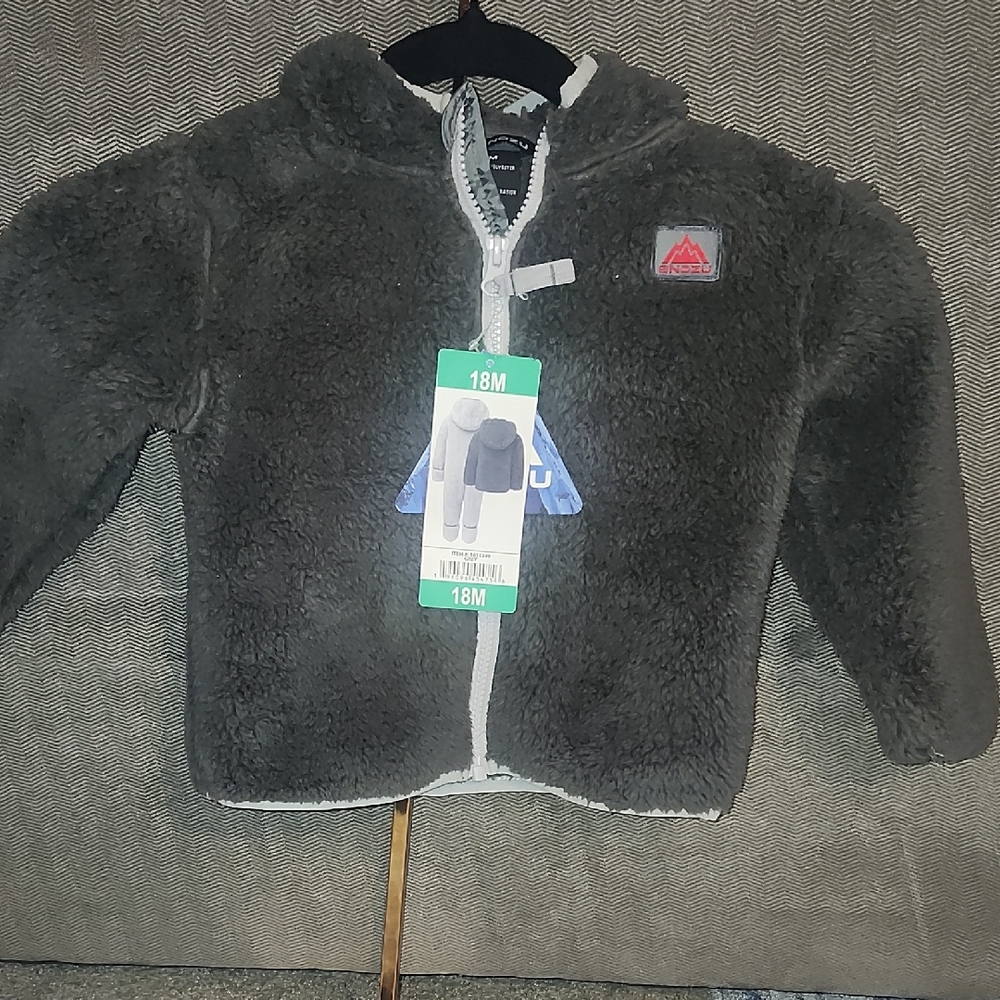 Snozu Cozy Gray Fleece Kids Jacket